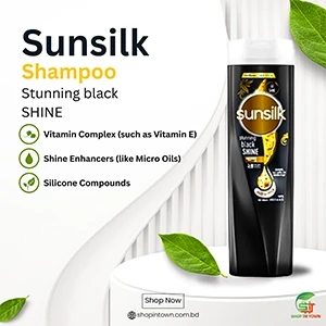 Sunsilk Shampoo Stunning Black Shine (340ml)