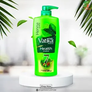 Vatika Naturals Henna & Amla Health Shampoo (640 ml)