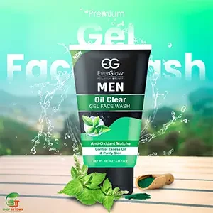 EverGlow Oil Clear Men Gel Face Wash (100 ml)