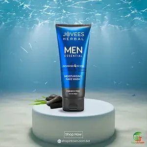 Jovees Men's Essential Advanced 4 in 1 Moisturizing Face Wash