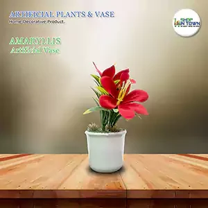 Artificial Amaryllis Red Flower