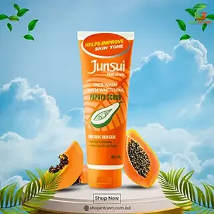 Junsui Naturals Face Wash With Whitening & Papaya Scrub 100 g