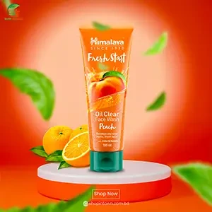 Himalaya Fresh Start Oil Clear Peach Face Wash (100ml)