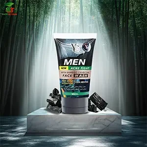 YC MEN's New Acne Fight with Bamboo Charcoal Face Wash (100ml)