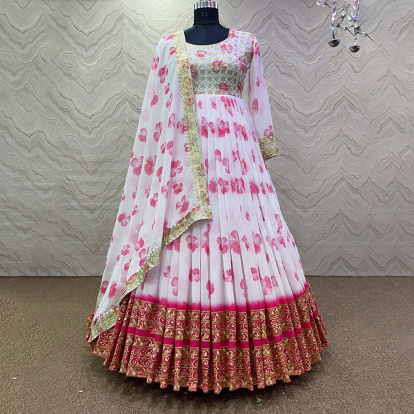 Georgette Anarkali gown