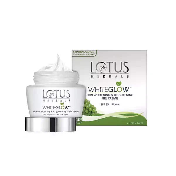 Lotus Herbals Whiteglow Skin Whitening and Brightening Gel Creme SPF 25 PA+++